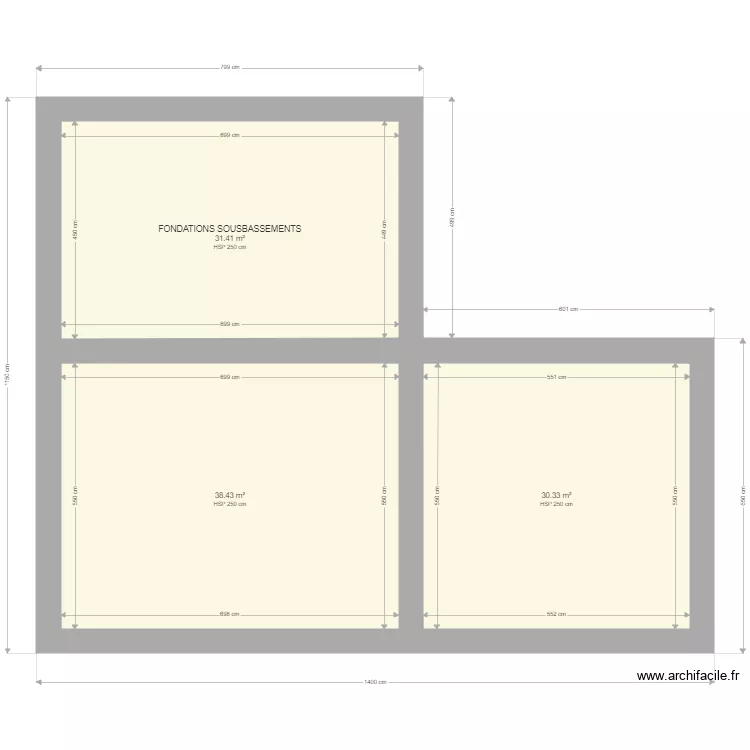 BERGERIE FONDATIONS SOUS BSSEMENTS. Plan de BERGERIE FONDATIONS SOUS BSSEMENTS. Plan de