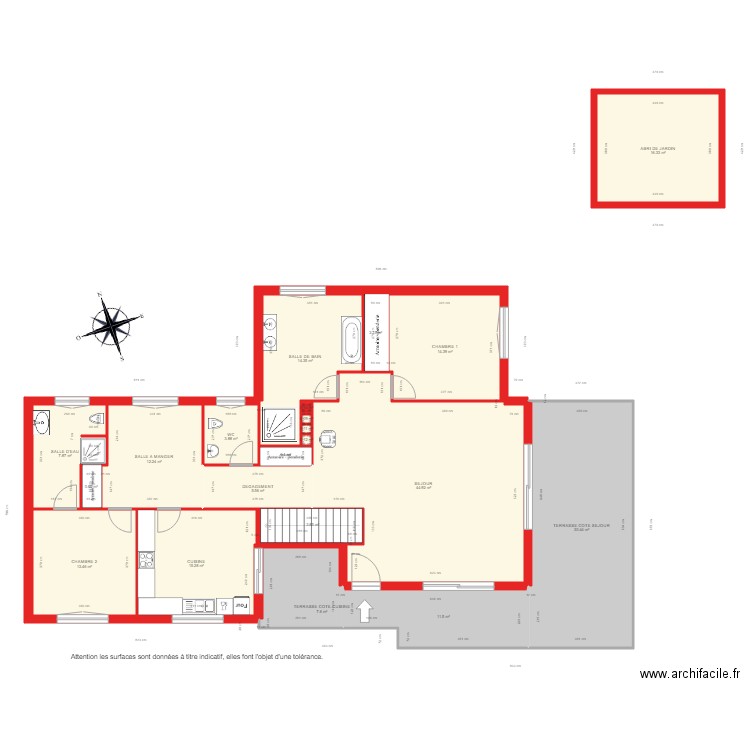 BI 2444 RDC. Plan de 0 pièce et 0 m2