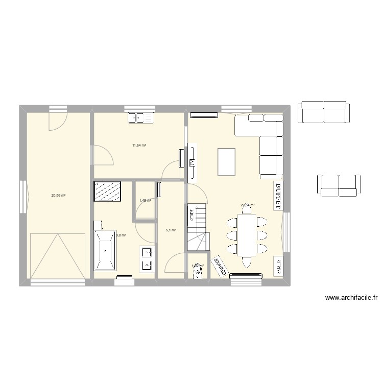 Maison 2. Plan de 0 pièce et 0 m2