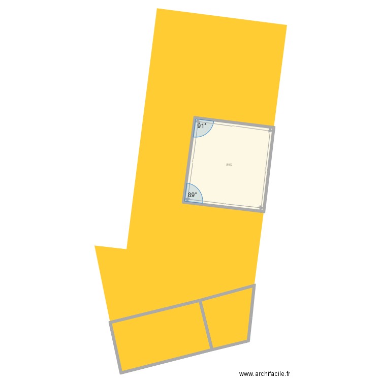 Stationnement AO 805. Plan de 1 pièce et 96 m2