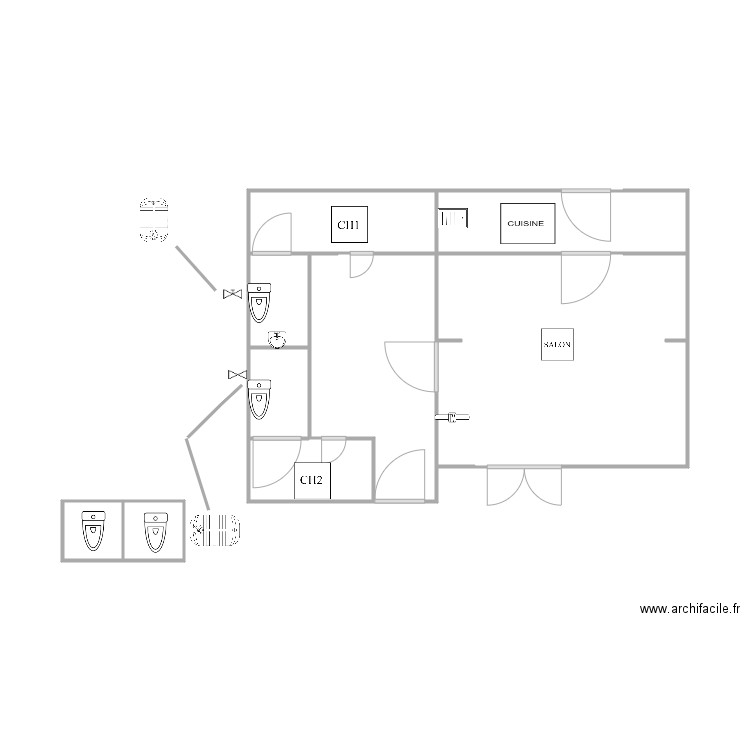 maison sebba. Plan de 0 pièce et 0 m2