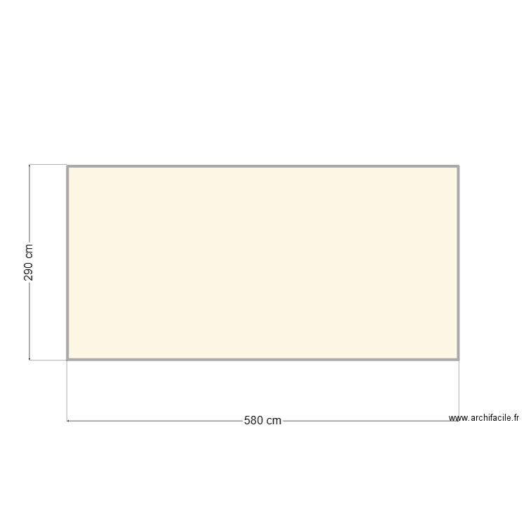 dépendance 6. Plan de 1 pièce et 16 m2