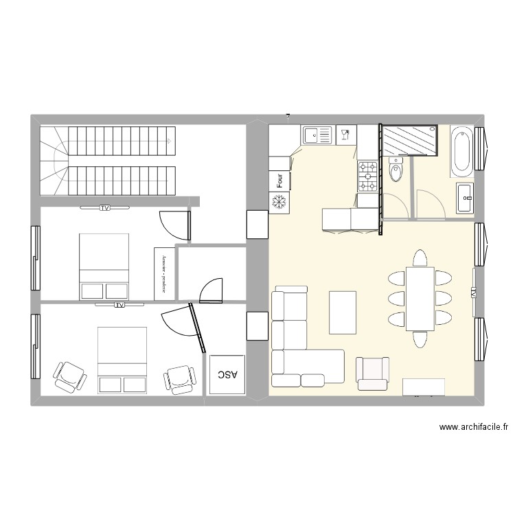 appart 2eme etage 13. Plan de 0 pièce et 0 m2