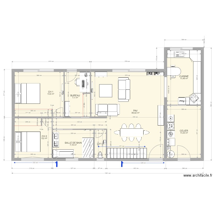 RENOVATION TEST 7. Plan de 0 pièce et 0 m2