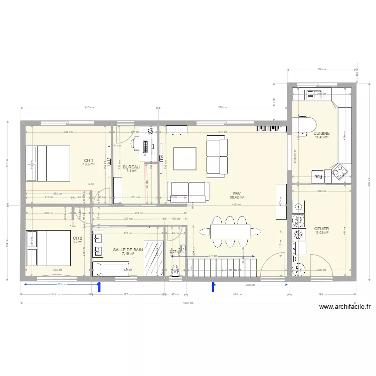 RENOVATION TEST 7. Plan de 