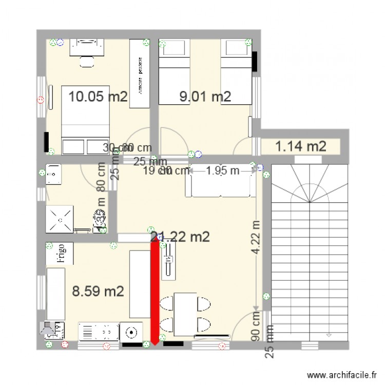 studio tunisie bled. Plan de 0 pièce et 0 m2