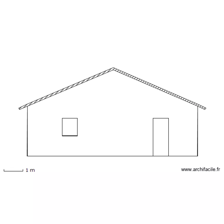 facade SUD. Plan de 