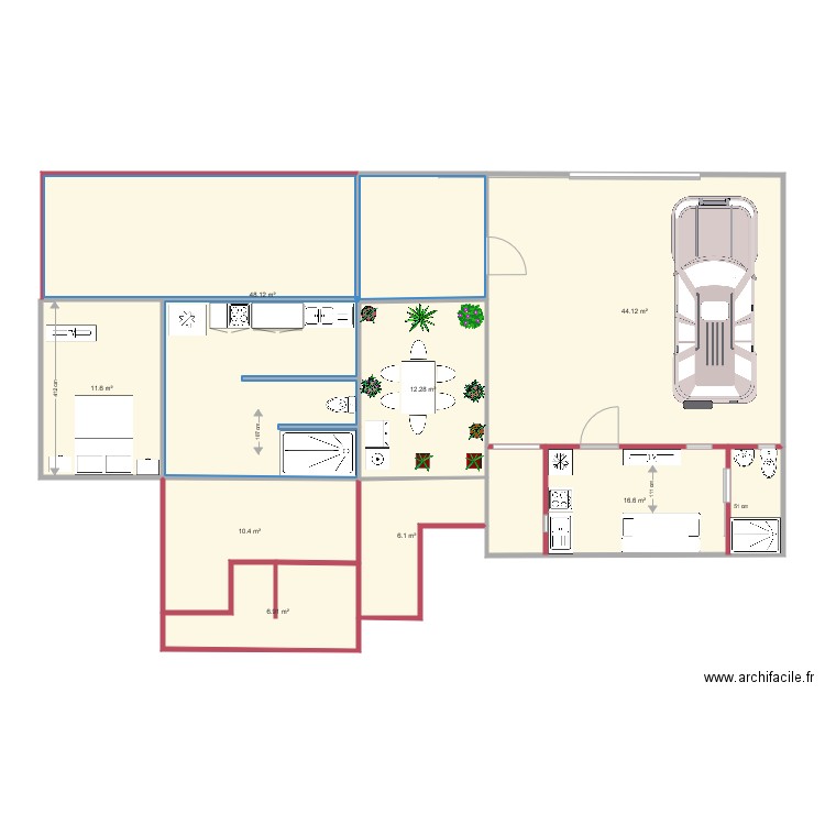 MODIF MAMAN. Plan de 0 pièce et 0 m2