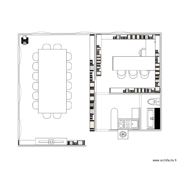 eski poulette. Plan de 0 pièce et 0 m2