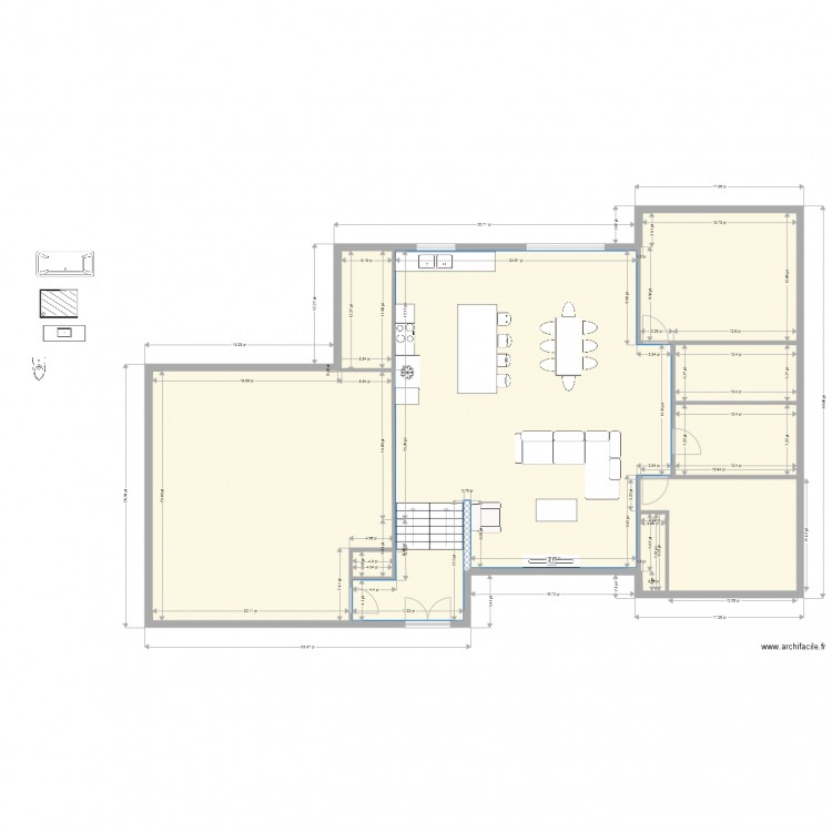 split level. Plan de 0 pièce et 0 m2