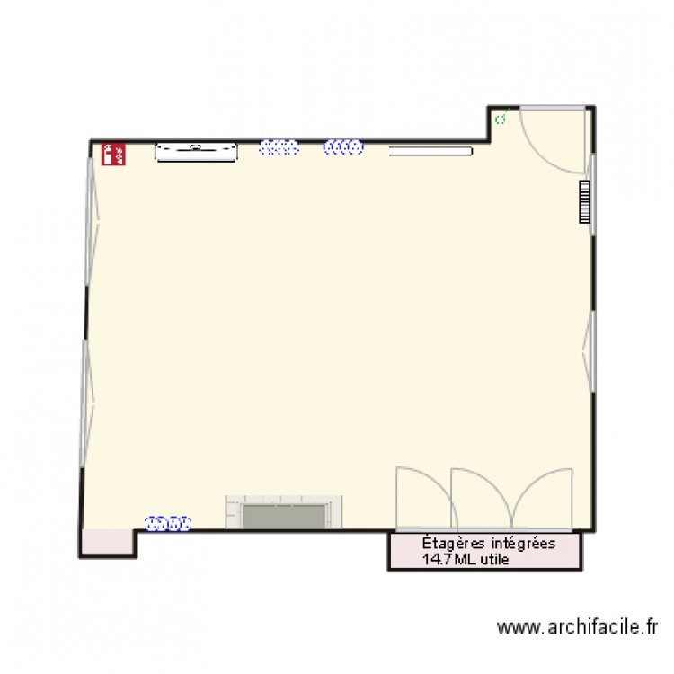 Salle E 224SG Niveau 5. Plan de 0 pièce et 0 m2