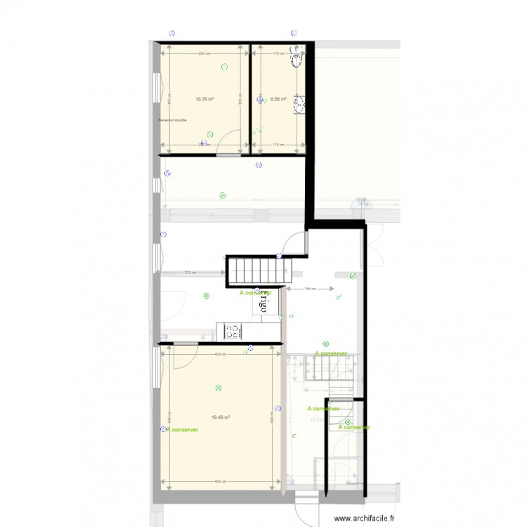 etage appt 1 opt2. Plan de 0 pièce et 0 m2