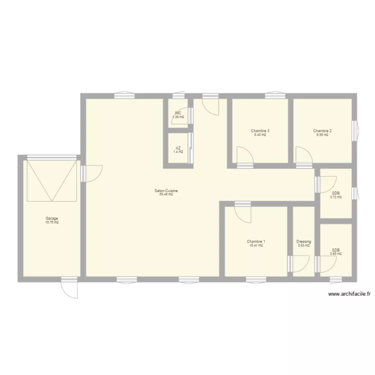 MAISON 1. Plan de 