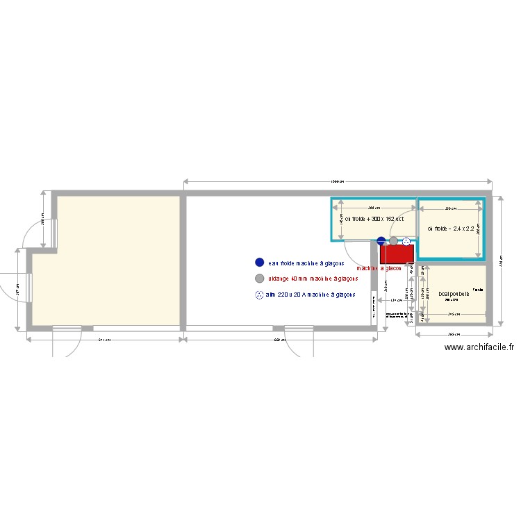 réservation machine a glaçons 6 aout. Plan de 0 pièce et 0 m2