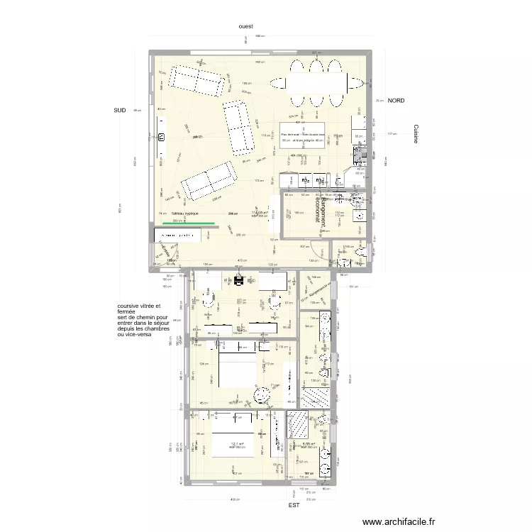 Plan T 135 m2 V2. Plan de Plan T 135 m2 V2. Plan de
