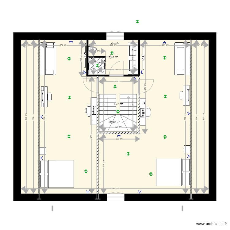 Etage Carignan aout 2021 avec plan électrique 2 ch. Plan de 0 pièce et 0 m2