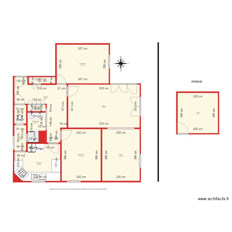 3803 coté. Plan de 0 pièce et 0 m2