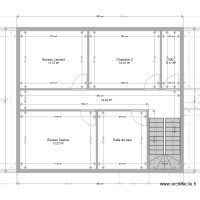 Plan Maison Individuelle Mitoyenne à étage v2