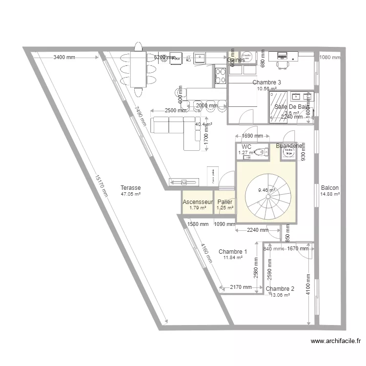 Plan appartement def. Plan de 