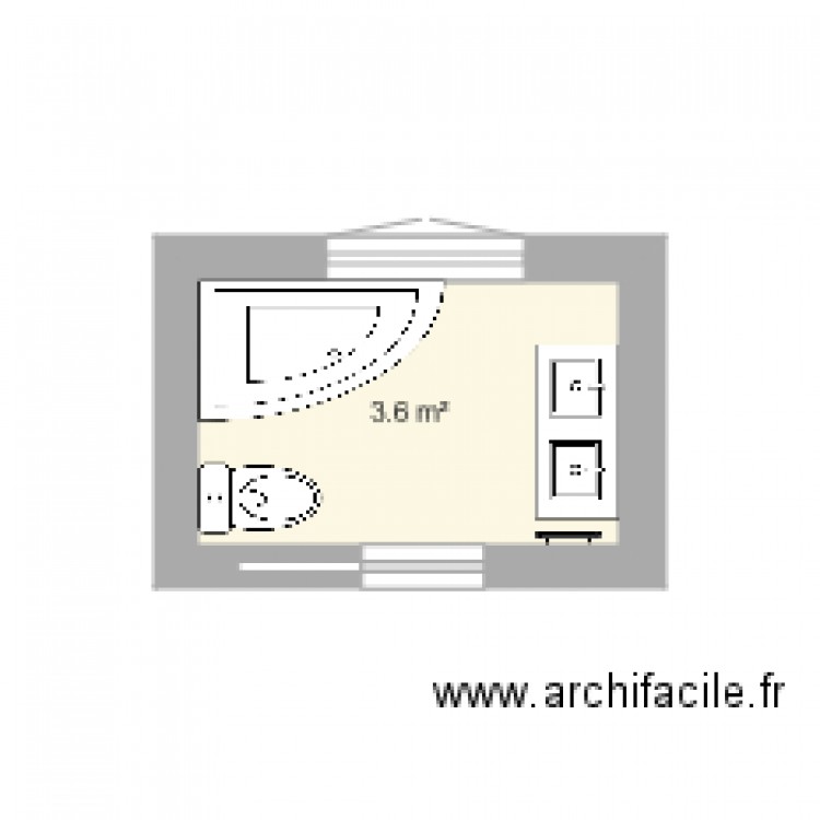 sdb. Plan de 0 pièce et 0 m2