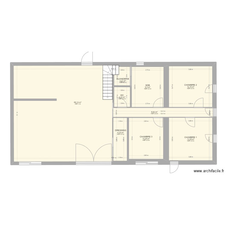plan grange rdc v1. Plan de 0 pièce et 0 m2