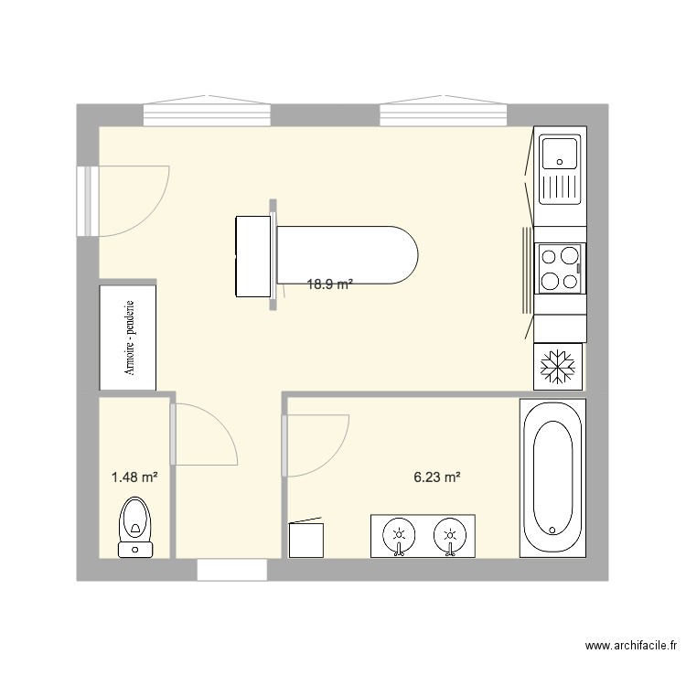 Neyron. Plan de 0 pièce et 0 m2