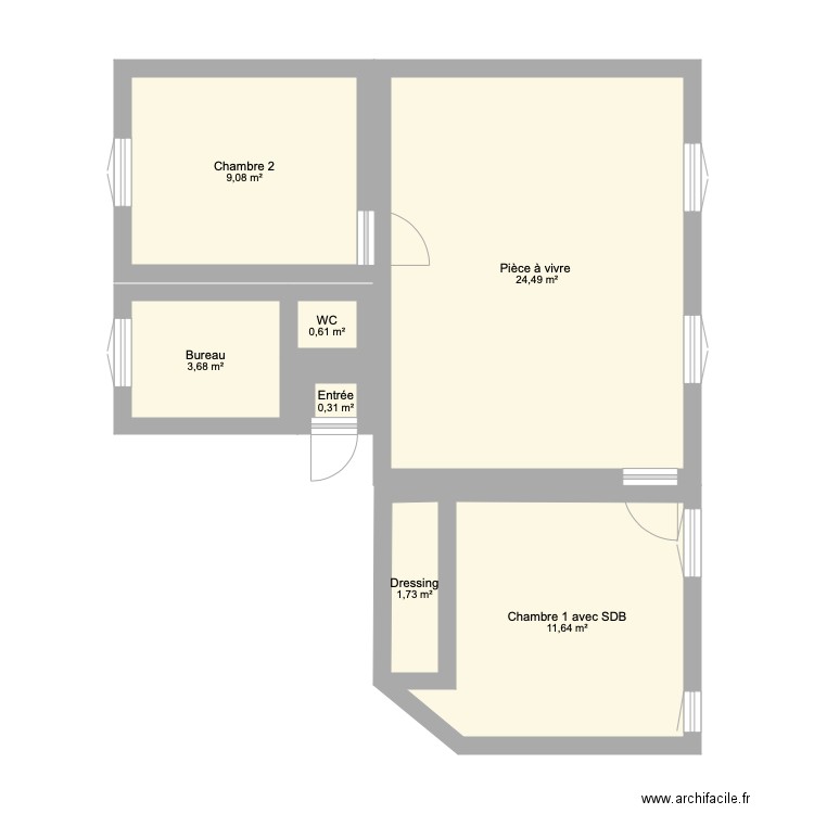 Plan appartement ChaSor. Plan de 0 pièce et 0 m2