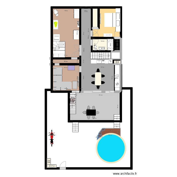 Gillou modele 1. Plan de 12 pièces et 111 m2