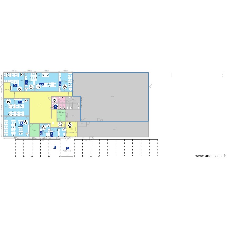 ISA Sablons espaces usage. Plan de 0 pièce et 0 m2