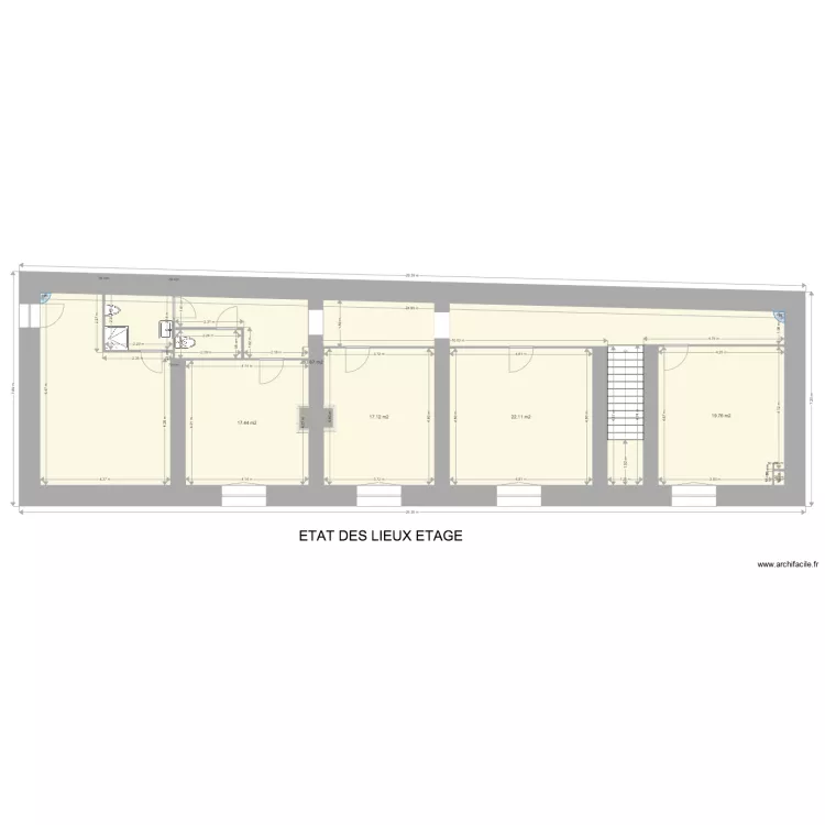 Chainas etage. Plan de 