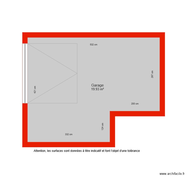 BI 6214 Garage côté. Plan de 0 pièce et 0 m2