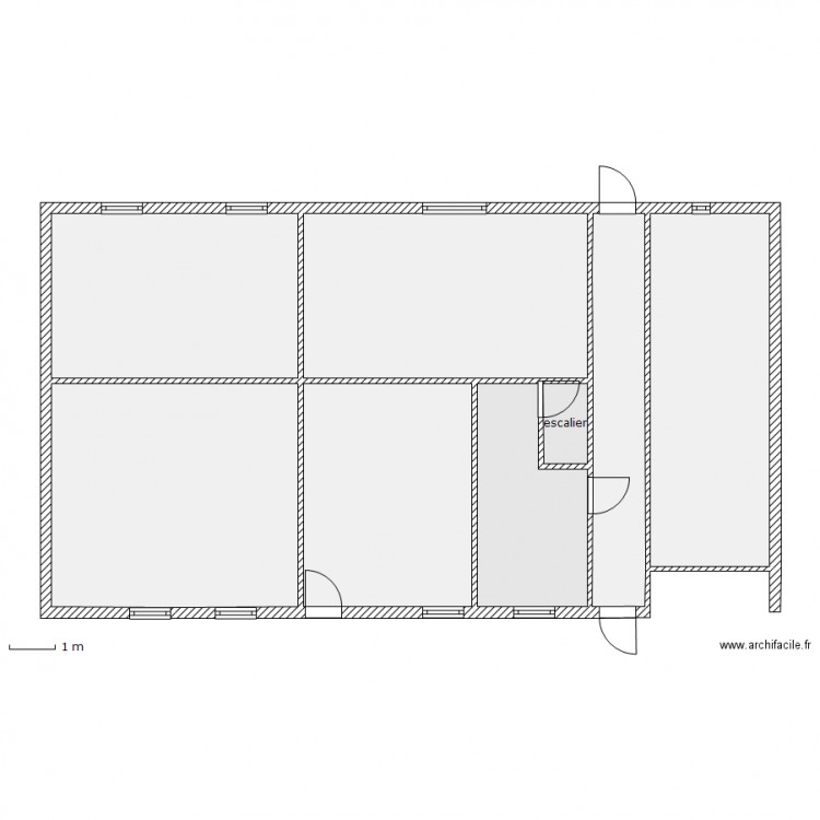 fermette vide 1. Plan de 0 pièce et 0 m2