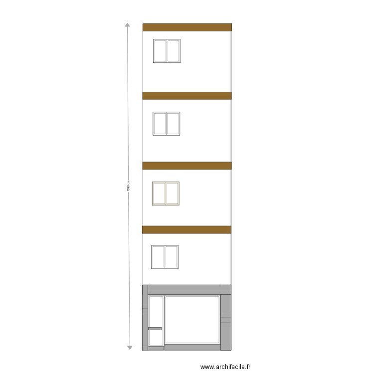 GRAIN DE CAFE Façade. Plan de 0 pièce et 0 m2