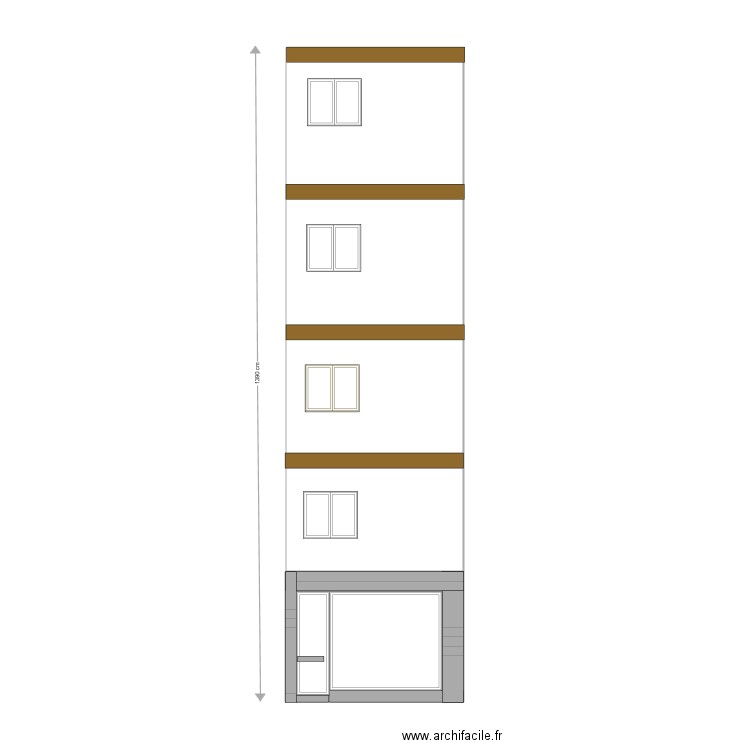 GRAIN DE CAFE Façade. Plan de 0 pièce et 0 m2