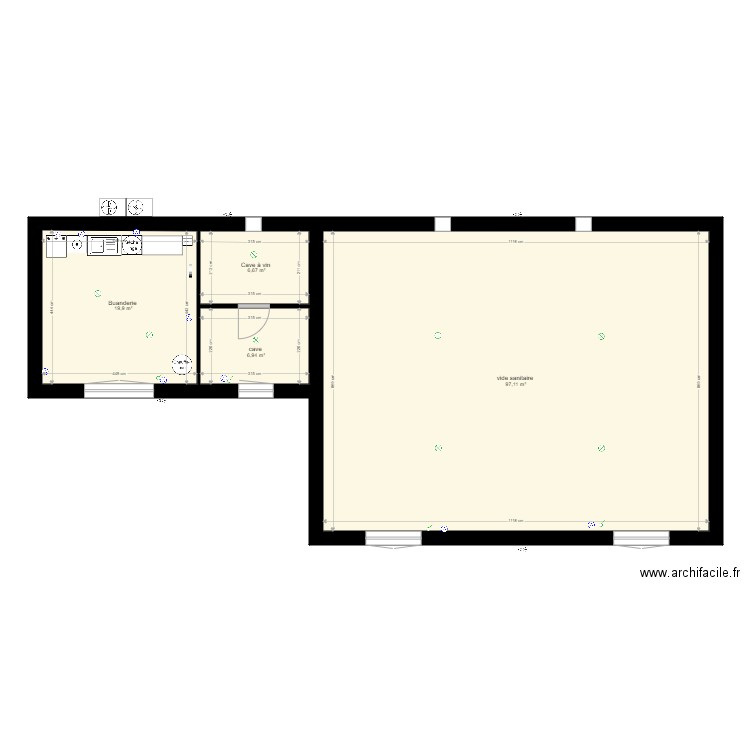 Sous sol Carignan. Plan de 0 pièce et 0 m2