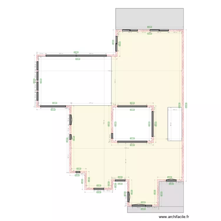 GUEUX ETAGE MACONNERIE 2e tranche. Plan de 