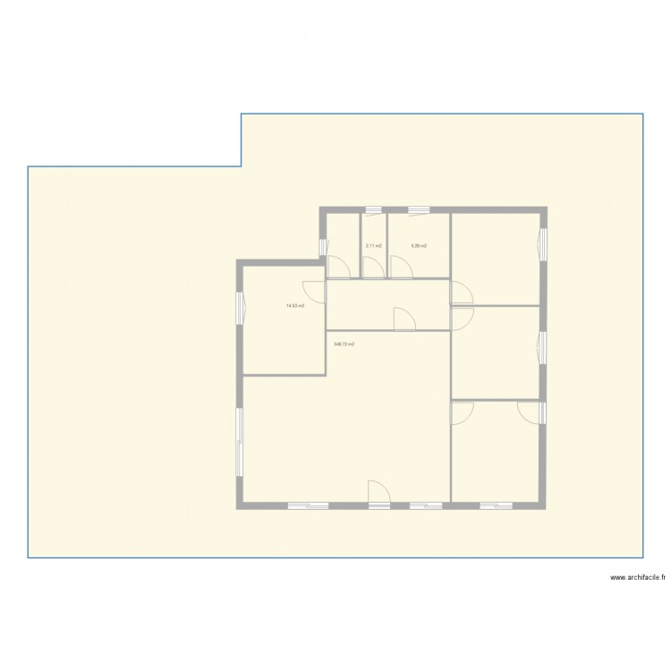 maison base carré. Plan de 0 pièce et 0 m2