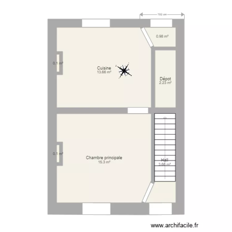 Maison ouvri&egrave;re-2. Plan de 