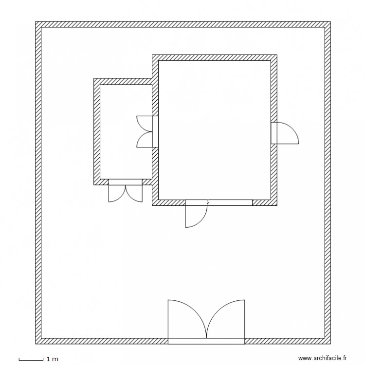 batiment  terrasse. Plan de 0 pièce et 0 m2