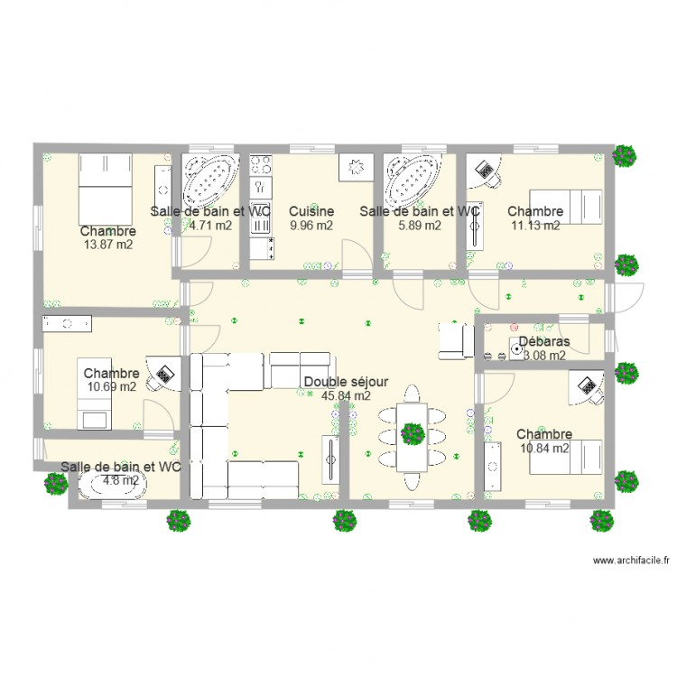 villa cameroun. Plan de 0 pièce et 0 m2