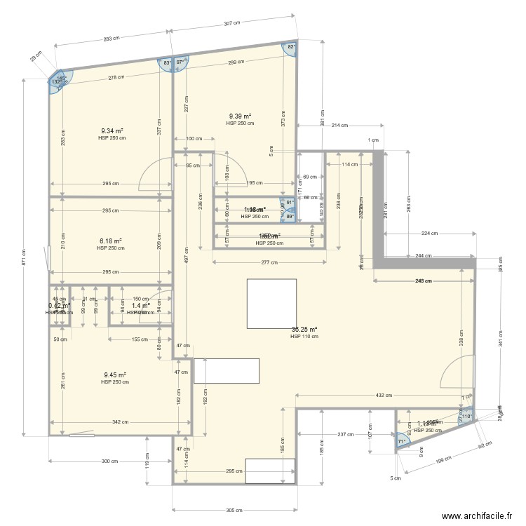 plan rcm1. Plan de 0 pièce et 0 m2