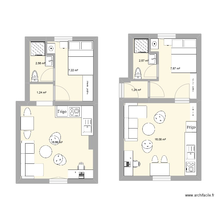 50 r bgville 2. Plan de 0 pièce et 0 m2