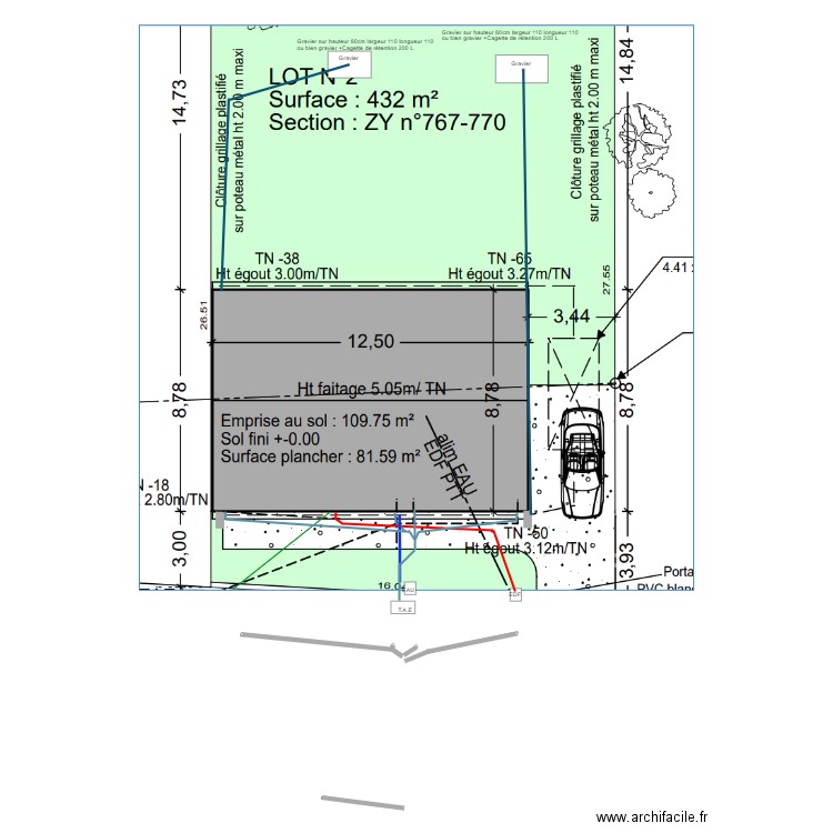 Vrd + eaux pluviales 14-05. Plan de 0 pièce et 0 m2