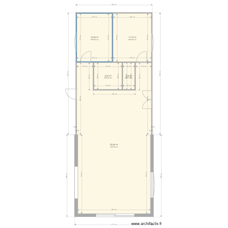 actuellement SDB WC. Plan de 0 pièce et 0 m2