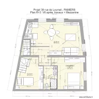 PAMIERS3 R+3 V6 apr&egrave;s travaux + mezzanine