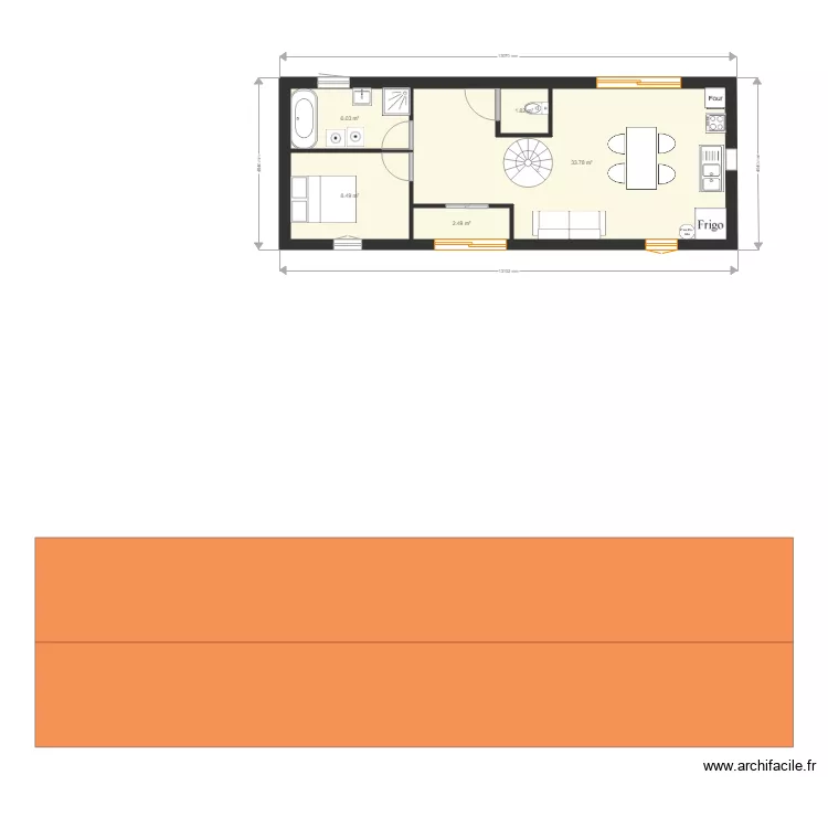 parisot projet etable rdc 25. Plan de 