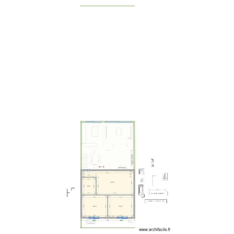 Deneuville nouveau RDC 2. Plan de 0 pièce et 0 m2