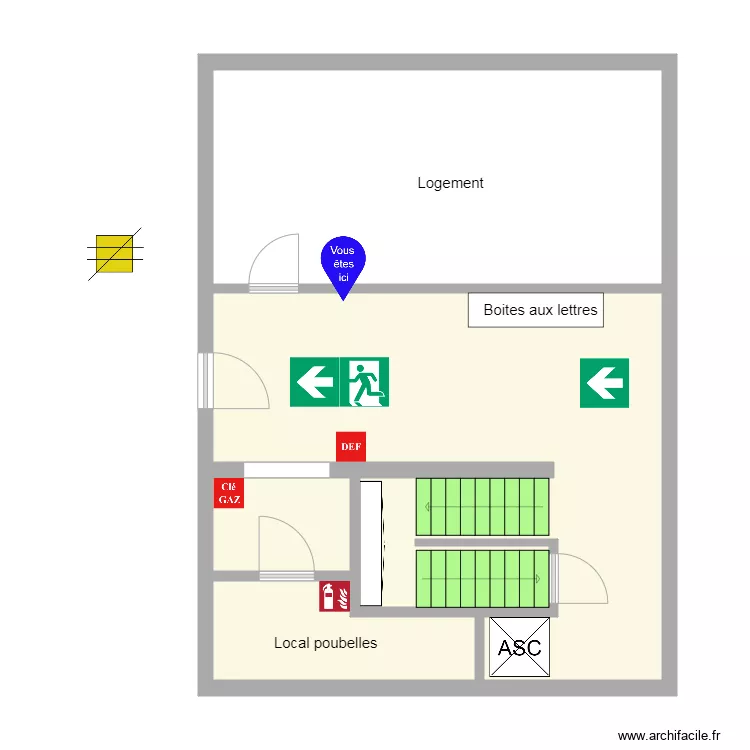 Chanot  190 Rdc . Plan de 