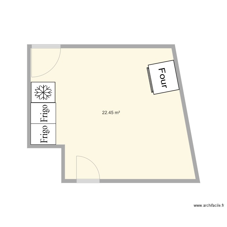 Cuisine pro Evrehaille . Plan de 0 pièce et 0 m2