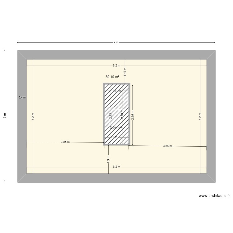 extension cotes emprise au sol. Plan de 0 pièce et 0 m2